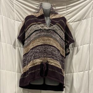 Woolrich Clover Twisted S Cotton Relaxed Fit Tie waist Sweater in Fig Large